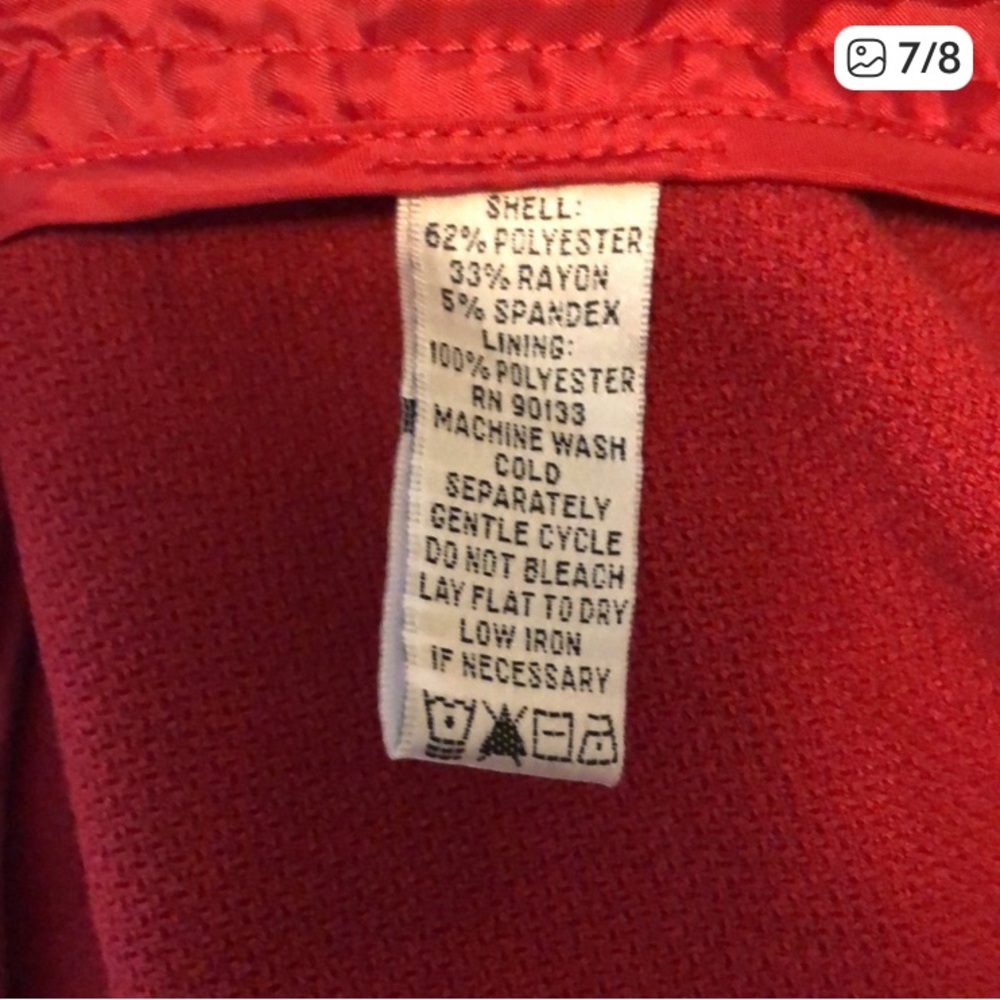 Joan Rivers Red Military-Style Buttoned Blazer - Picture 4 of 6